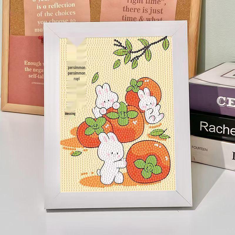Kuromi Cartoon Diamond Painting Kit: Peace & Joy DIY Gift for Students and Kids.