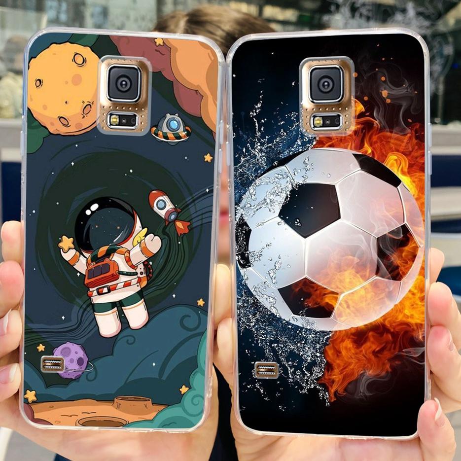 For Samsung Galaxy S5 Case SM-G900F G900I G900M Stylish Painted Cover Soft Silicone Phone Case For Samsung S5 S 5 GalaxyS5 Shell