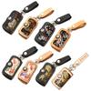 DEGNER Hanayama Key Case 4 Hooks Brocade Fabric Kyoto Cowhide/Gold Sakura/Tan K-6K