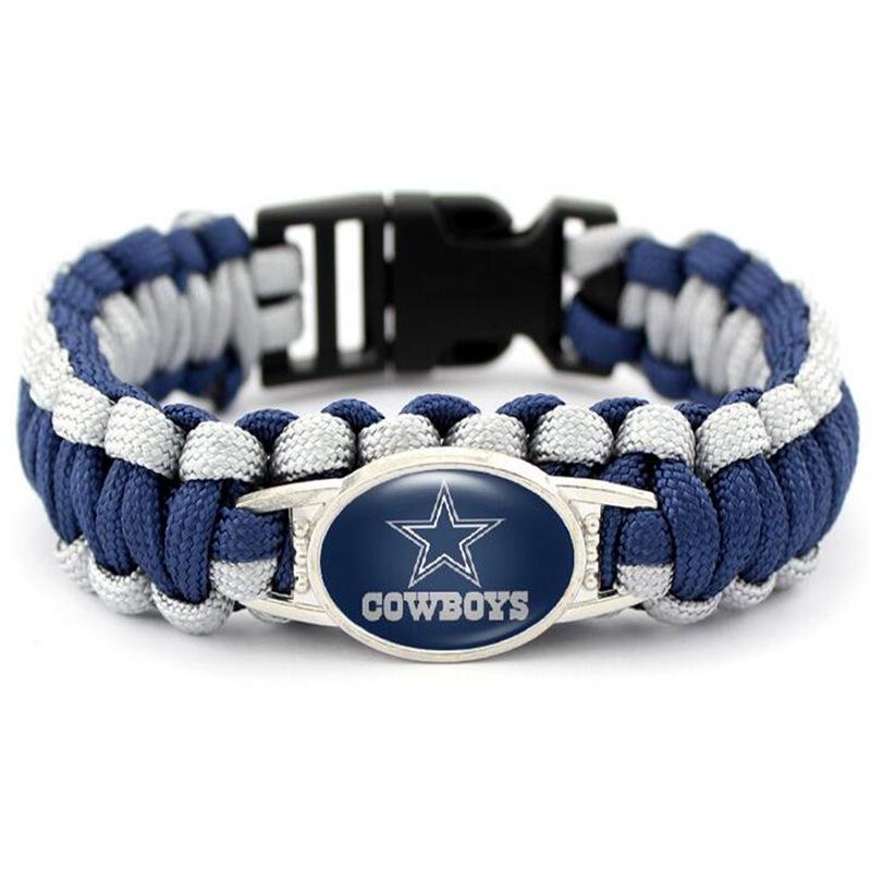 Handgeflochtenes NFL Paracord-Armband für Herren - 32 Teamoptionen für europäische & amerikanische Sportler