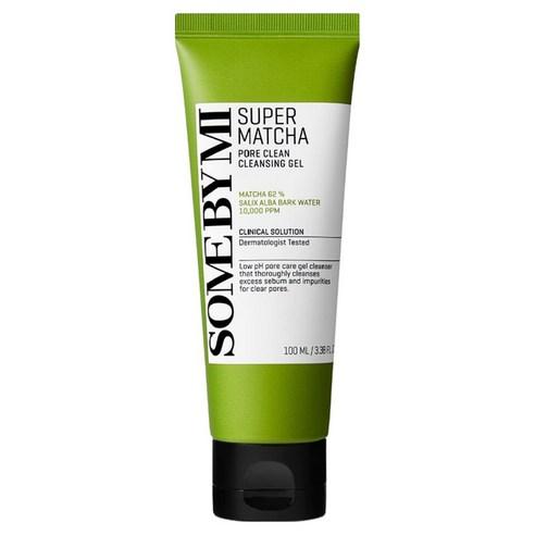 SOME BY MI Super Matcha Pore Clean Cleansing Gel Refreshing Sebum Care Facial Cleanser 100ml