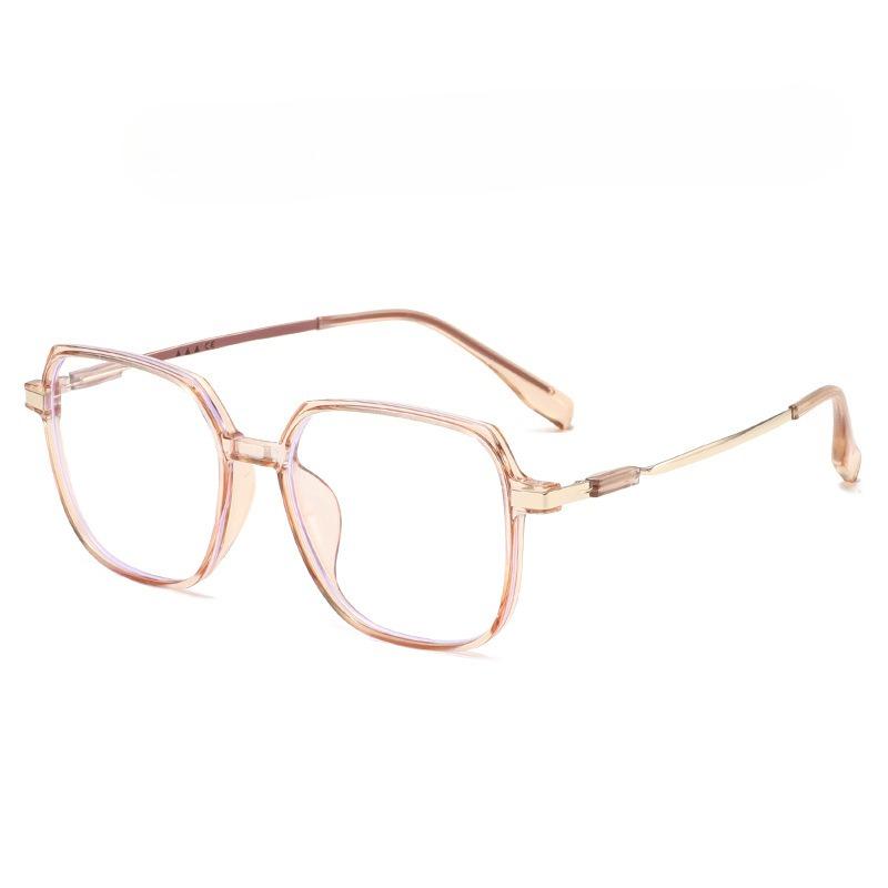 Fashion Large Frame Myopia Glasses Men Women Blue Light Blocking Eyewear Anti Eyestrain Hd Vision Prescription Lens-1.25-2.25