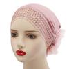 Plain Color Silk Cotton Head Cover With Sunshade And Elastic Band For Casual Wear