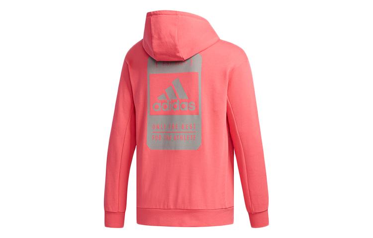adidas Sweatshirts Men's Pink Hooded Moderate Regular FJ0178