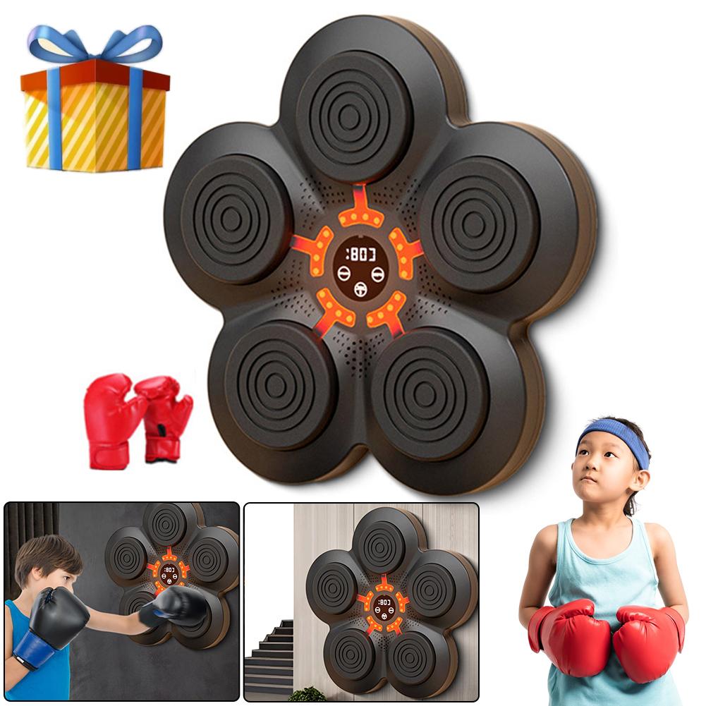 Mașină de box muzical compatibil Bluetooth Echipament de box țintă de perete țintă inteligentă de antrenament pentru copii adulți exerciții