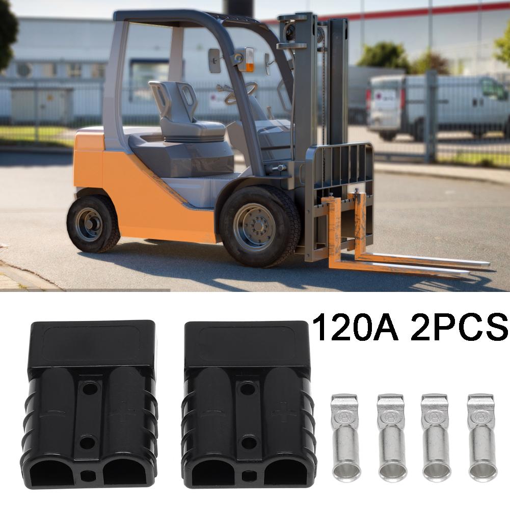 2PCS 120AMP For Anderson Plug Cable Terminal Forklift Battery Power Connector Cable Connectors Pins Lugs Electrical Supplies