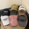 Japanese and Korean Letter Embroidery with Rotten Edges and Casual and Fashionable Versatile Street Soft Top Baseball Cap New Style