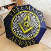 1pc Modern Freemasonry Umbrella Portable Folding Umbrella Iron Frame Hole Bone Structure Outdoor Home Umbrella