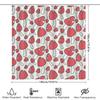 Red Mushroom Pattern Shower Curtain Cute Unique Decor For Your Bathroom