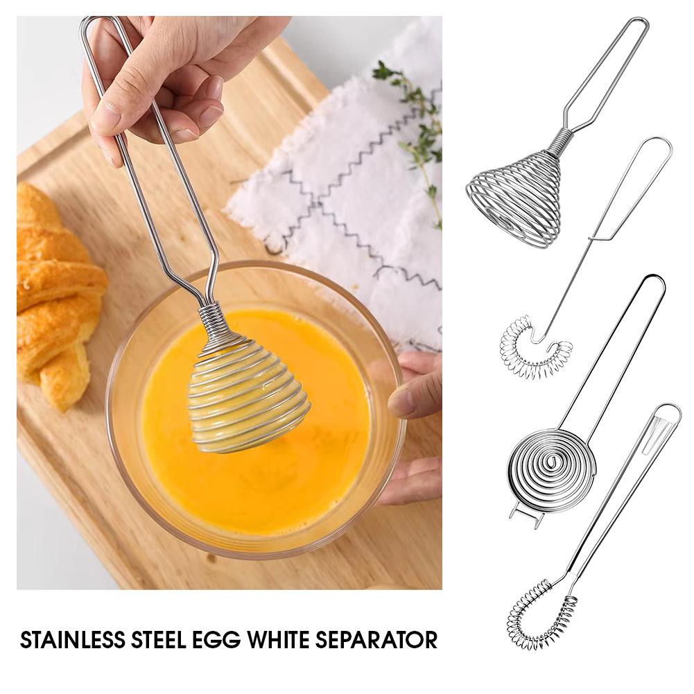 Stainless Steel Egg White Separator Yolk Filter Manual Whisk Mixer Gadgets Kitchen Tools Baking Hand Accessories Egg I4X8