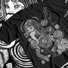 Unisex Horror Manga Creepy Girl T Shirt, Dark Anime Gothic T Shirt, Manga Gothic T Shirt Inactive Japanese Anime Manga Shirt, Graphic