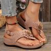 Plus Size Shoes for Women 36-43 Summer Fashion Platform Wedges Buckle Strap Sandals Casual Beach Footwear Women Sandals