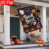 2D Flat, 2D Flat Trick or Treat On Halloween Without Candy_ Funny Ghosts_ Skeletons_ Pumpkins_ Garden Flags_1 (1)- Outdoor Garden Flag Double-sided Ho