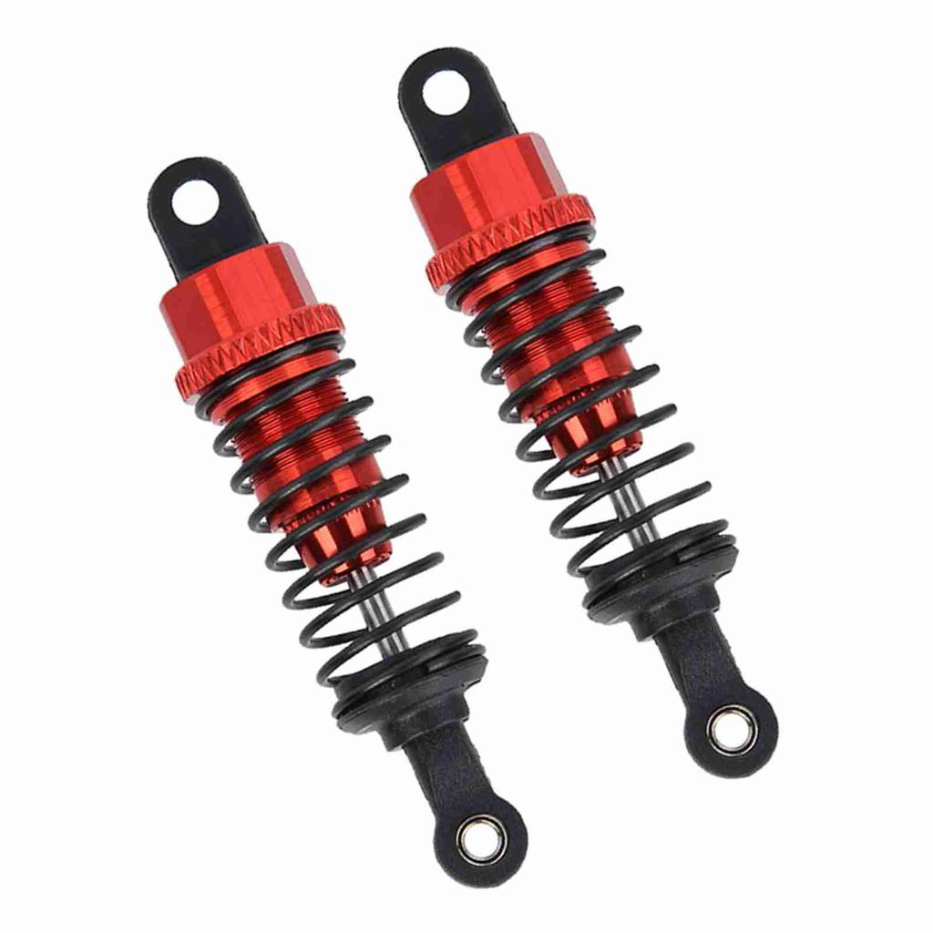 2PCS 1 18 Remote Control Car Metal Shock Absorber Damper for 1:18 RC Car 65mm Red