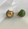 Classic Ear Buckle Anti-allergic Real Gold Electroplated Zircon Opal Earrings for Women