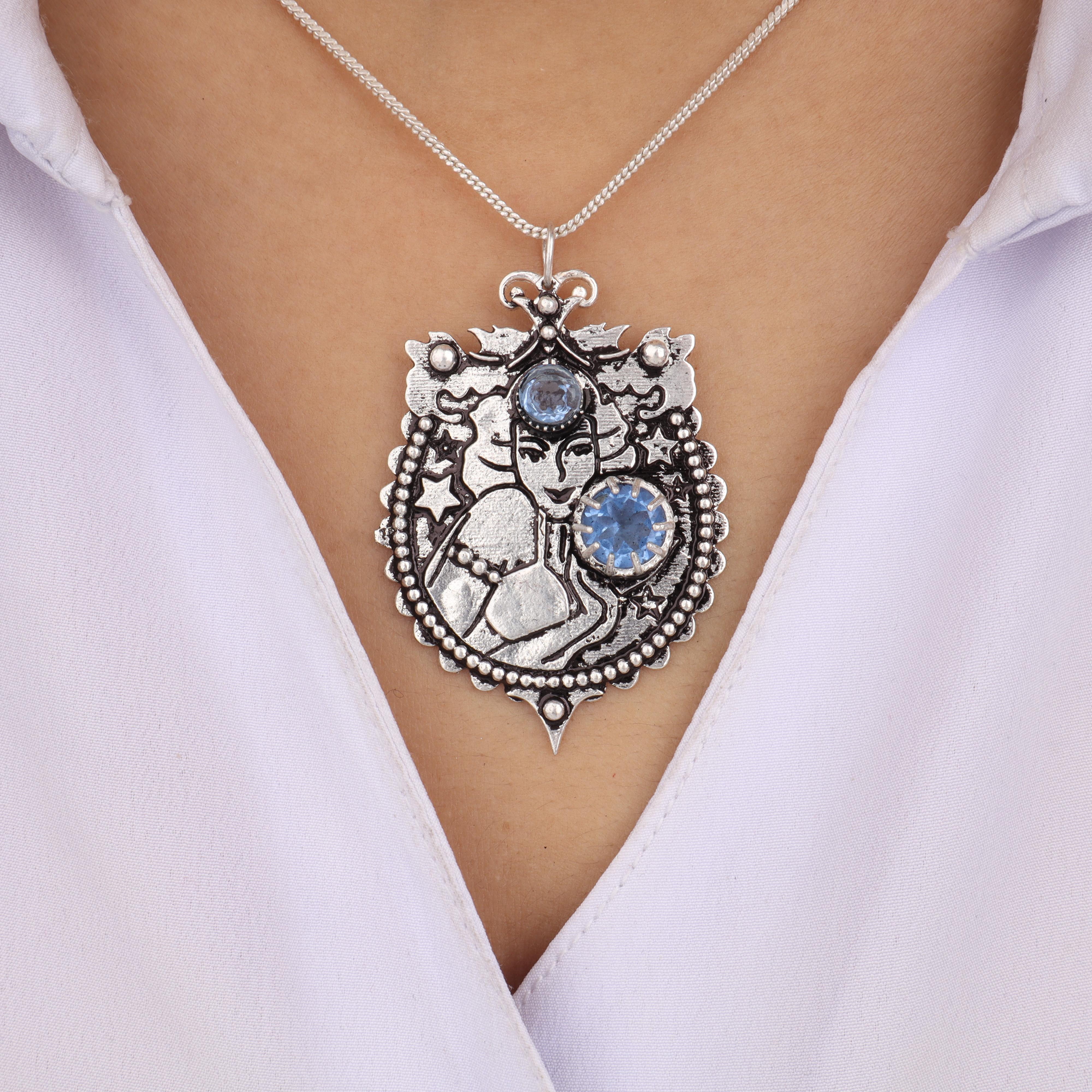 

Tanzanite Gemstone 925 Sterling Silver Women Jewelry Partywear Pendant 1.9 For Wife CP-44-4