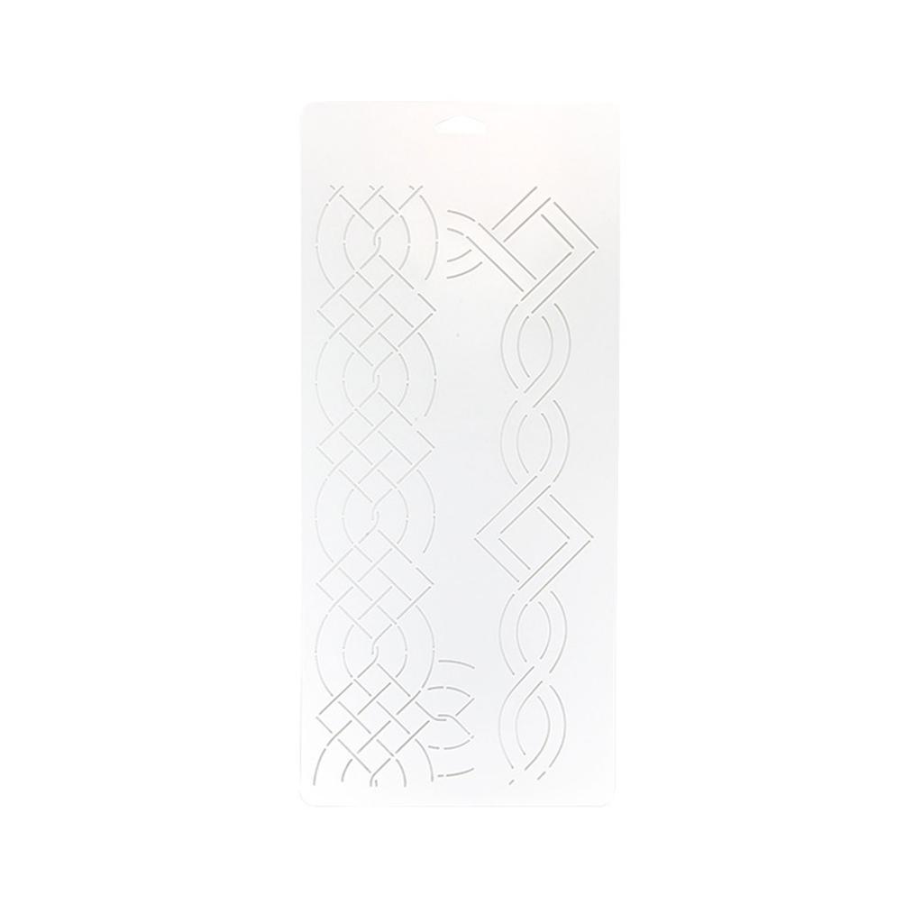 Flower Line Quilting Stencil for Sewing Craft Reusable Plastic Quilting Template for Drawing On Shirt Clothing Fabric