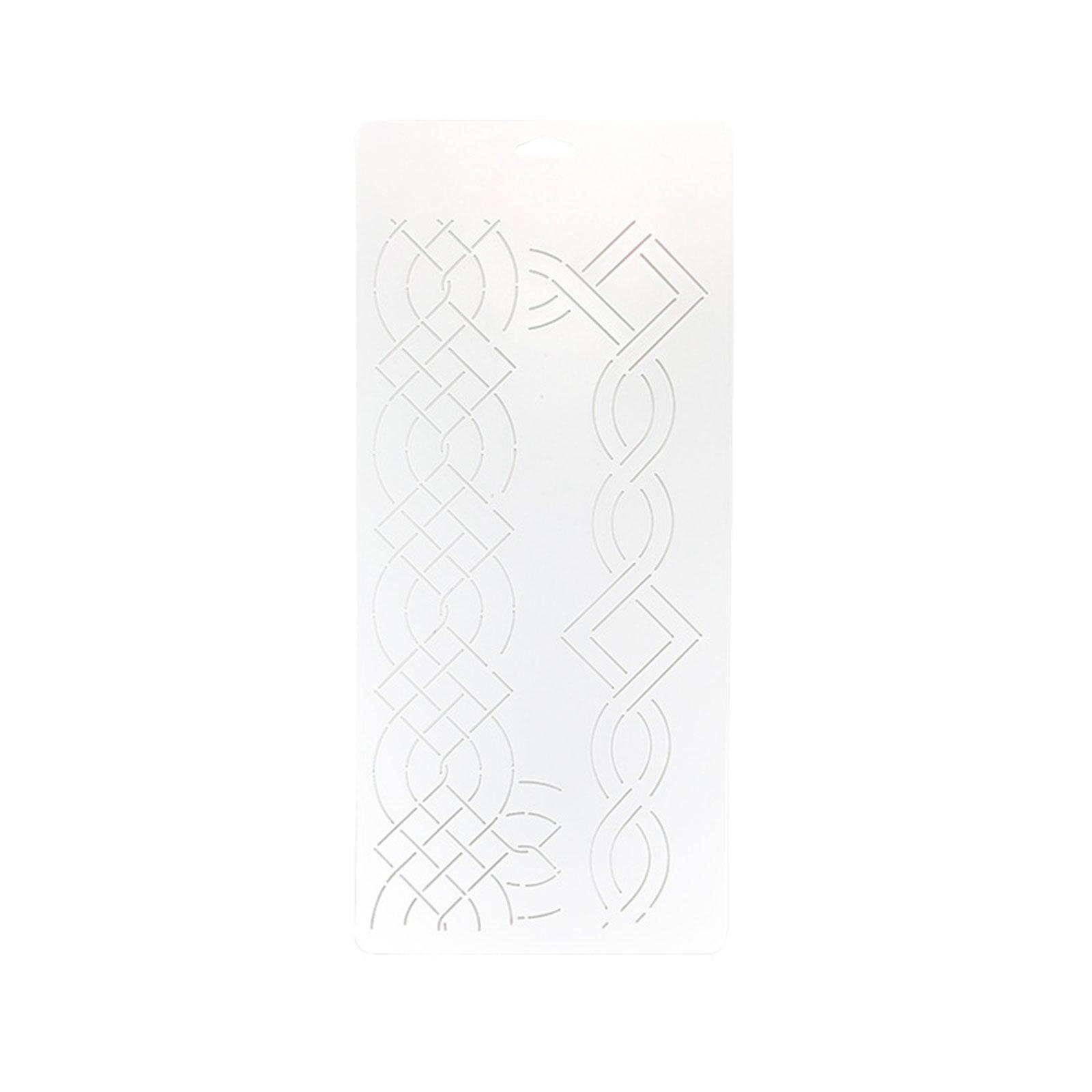 

Трафарет для квилтинга «Цветочная линия» для шитья, рукоделия, многоразовый пластиковый шаблон для квилтинга для рисования на ткани для рубашек, одежды A