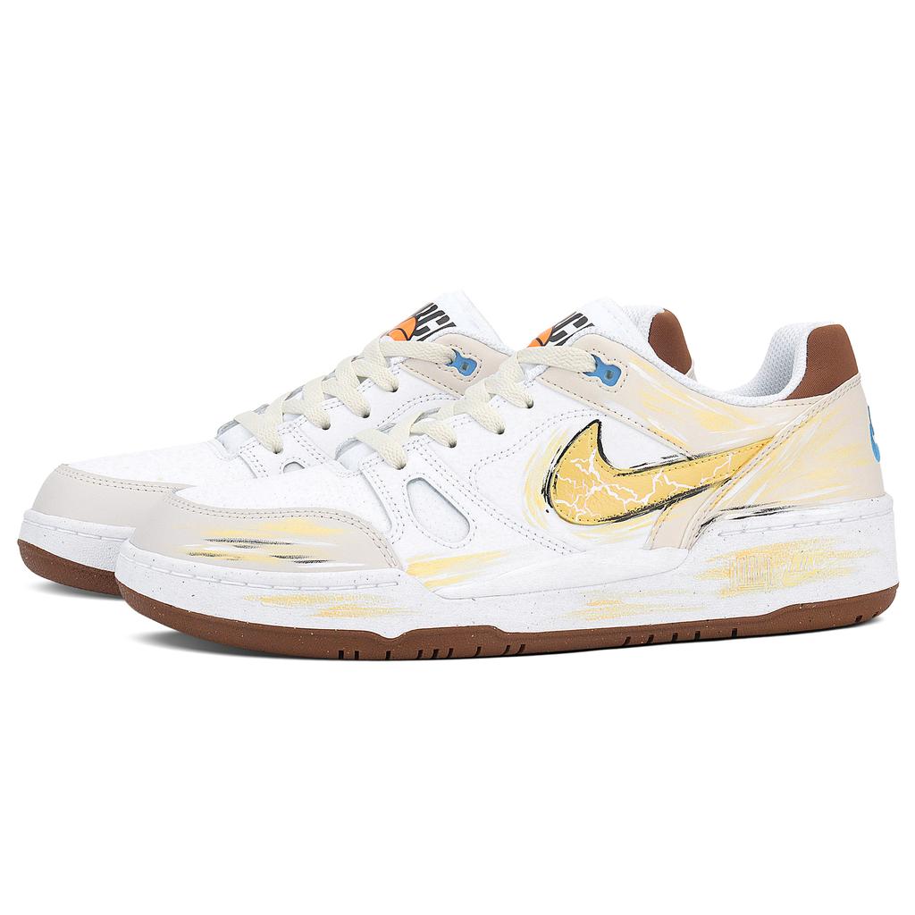 Nike Full Force Apollo Height Increasing Abrasion Resistant Low top Skateboard Shoes Men's Gold HJ3485-121(Team1786-)