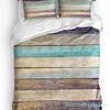 Vintage Wood Texture Duvet Cover Bed Bedding Set Home Textile Quilt Cover Pillowcases Bedroom Double Bedding Set No Sheet