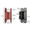 High Capacity 1100lb Radials Load Hinges Sturdy Metal Construction Convenient Accessory for Warehouse and Barn Door