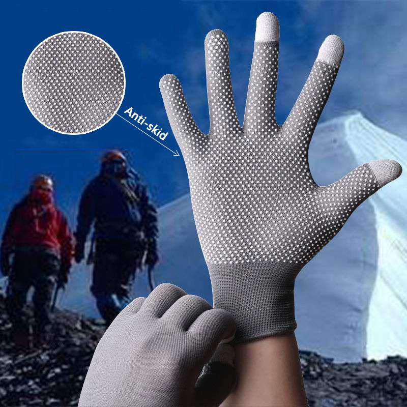 2PCS Sun Protection Outdoor Activity Mountaineering Gloves Breathable Driving Bikes Men and Women TouchScreen Gloves Bicycle Running Gloves