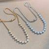 Nuovo Ciondolo Vintage 100% Puro Argento Sterling 925 Pavé Zirconia AAA Perline Rotonde Collane Per Donne Gioielli da Matrimonio di Lusso