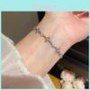 Zircon Cross Flower Hand Chain For Women With Luxury Finish And Stylish Appeal
