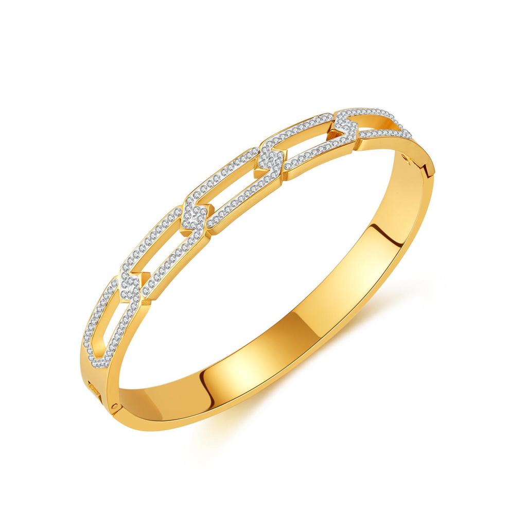 French Minimalist Titanium Steel Bracelet - High-End, Versatile, Light Luxury Design