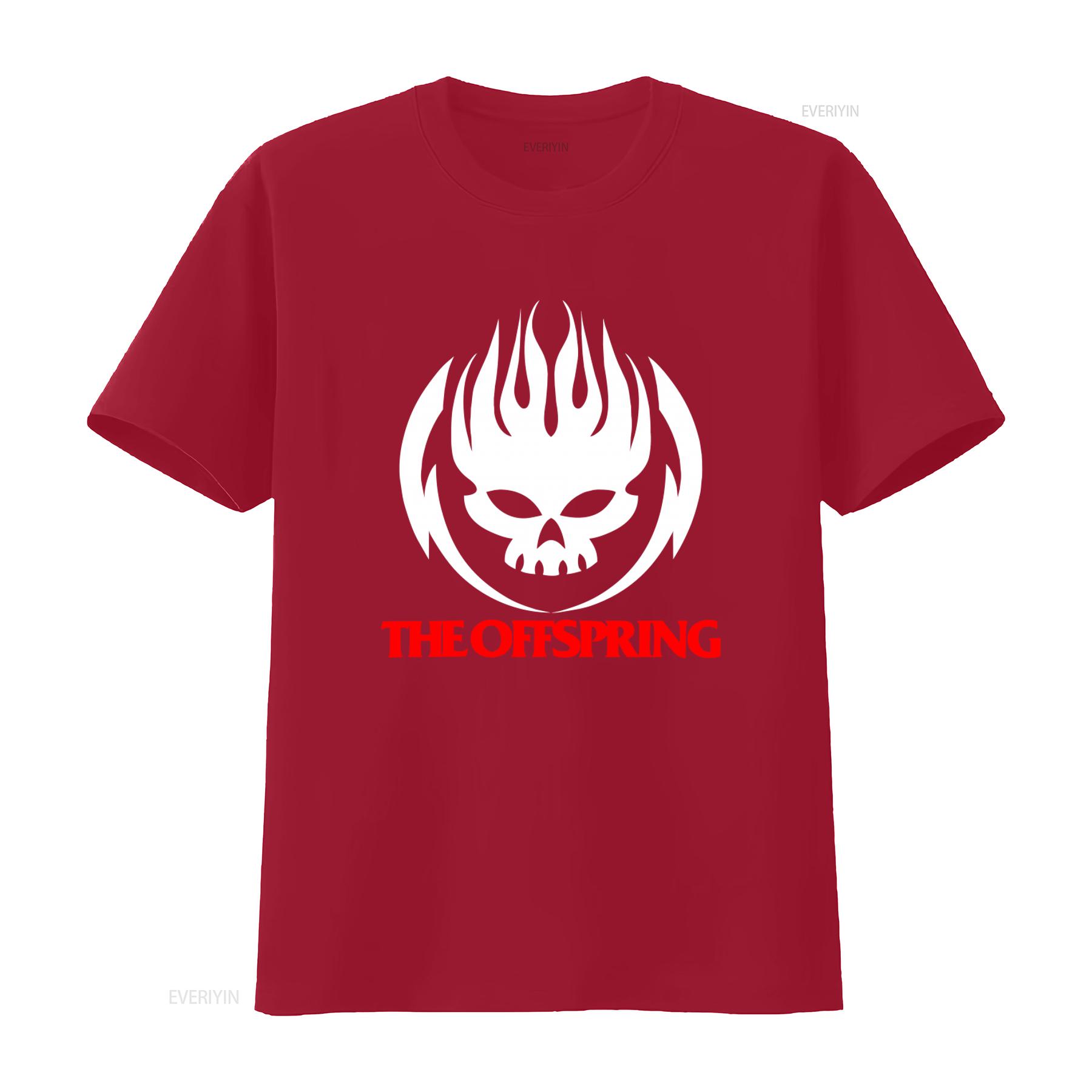 

The Offspring Logo Rock Band T Shirt Cotton Cool Skull Design vintage Washed Stylish Comfortable Casual Stretched Versatile S