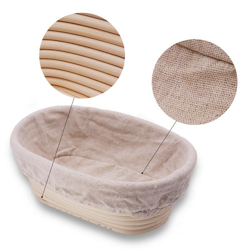 Round /Oval Bread Fermentation Natural  Rattan Basket Country Bread Baguette Dough Mass Proofing Tasting Proving Baskets BakerySupplies