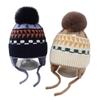 Neukundenrabatt: Baby Pompon Stil Strickmütze - Herbst/Winter Ohrenschutz, Dick und Warm
