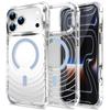 Applicable to iPhone18ProMax mobile phone case Apple 17 airbag transparent magnetic suction 16 four corners anti-drop 15 sets