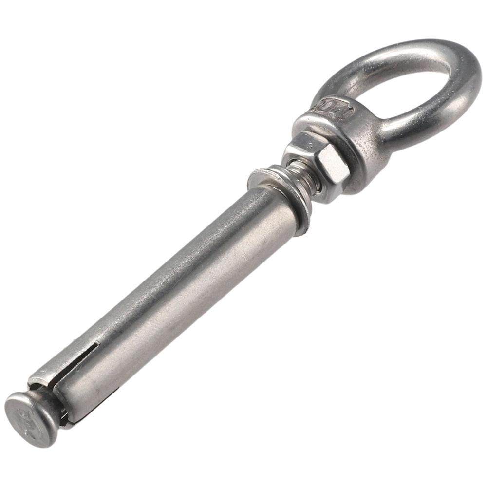 1/5Pcs M6x70mm Expansion Anchor Eyebolt Stainless Steel Ceiling Hook Bolt Screw  Concrete Brick Wall