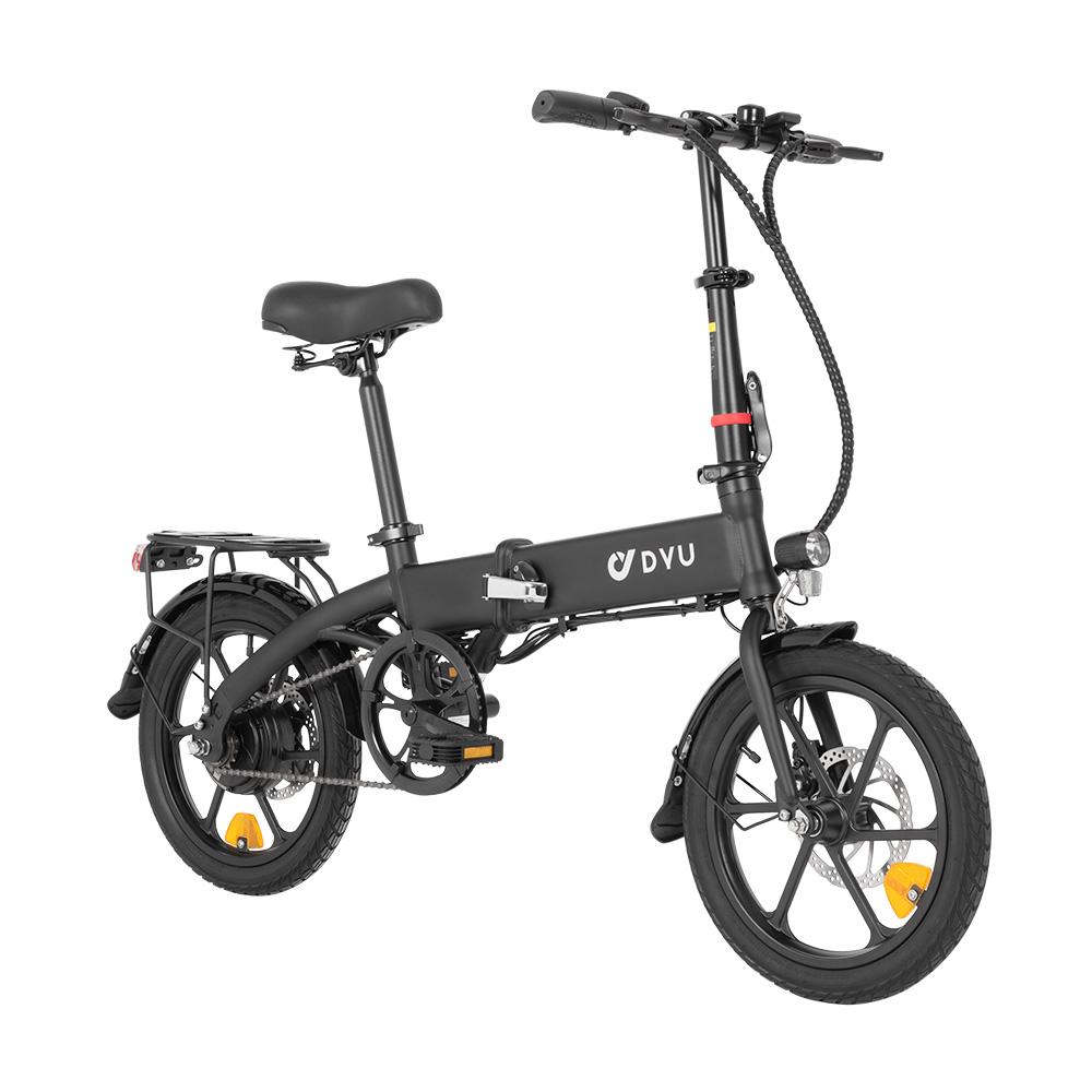 DYU A1F Pro Elektrinis dviratis suaugusiems 250W bešepetis variklis 36V 7.5AH ličio baterija Sulankstomas e-dviratis 16 colių padanga Mini miesto elektrinis dviratis