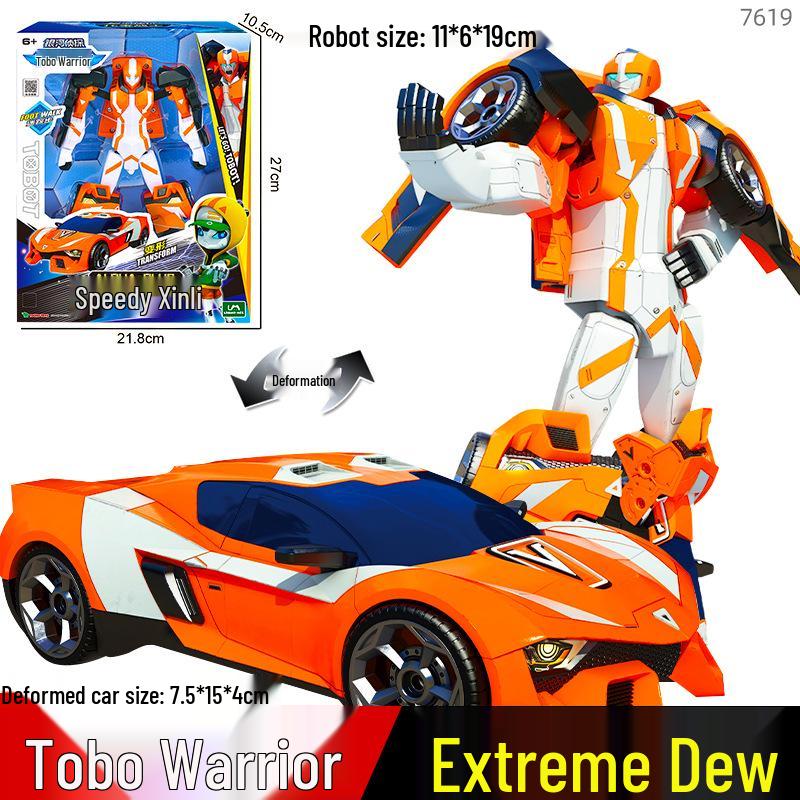 Tobot Warriors Transforming Car Robot Toy - Galaxy Detectives Sonic Thunder for Boys