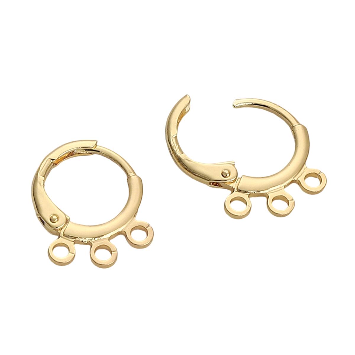 

Медное кольцо, круглая пряжка для ушей для изготовления ювелирных изделий своими руками, аксессуары для рукоделия 12x15mm