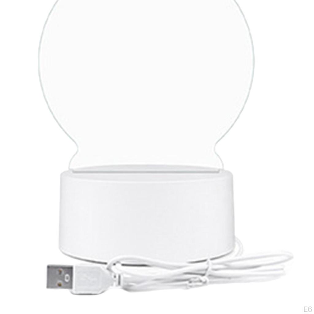 Acrylic Board Memo with Lighted USB Markers Included Message Glowing for ,