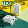 4 Συσκευές Γρήγορη 3 Θύρες USB A 1 Θύρα USB C Έξοδος 40W για Τηλέφωνα Tablets Laptops