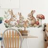 Cartoon Bunny Mushroom Bedroom Living Room Home Background Beautification Decoration Wall Stickers