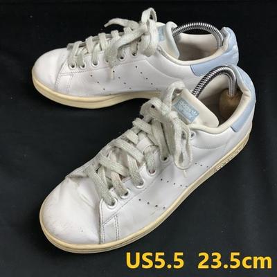 Stan Smith Low Cut Leather Sneakers 5.5 23.5 White men(USED)