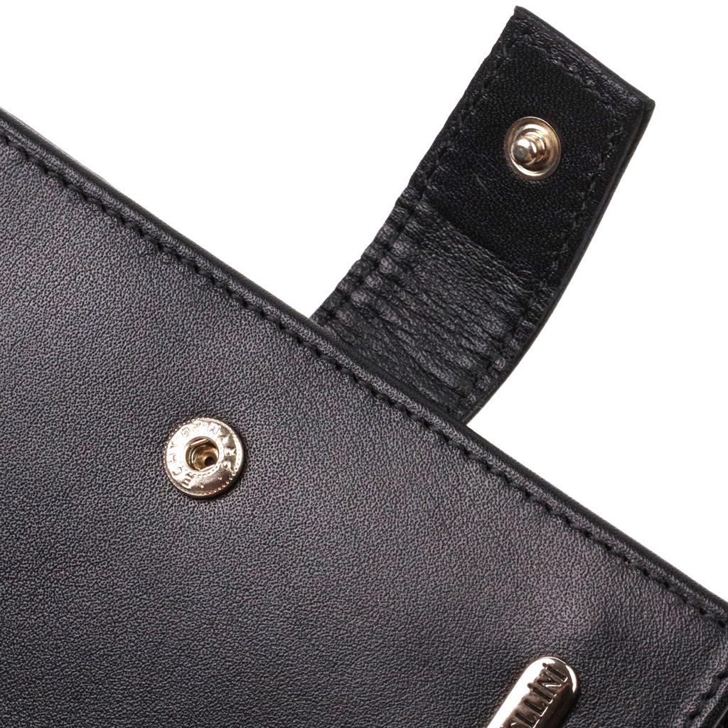 Klasická vertikální pánská peněženka střední velikosti z pravé hladké kůže CANPELLINI 21857 Black