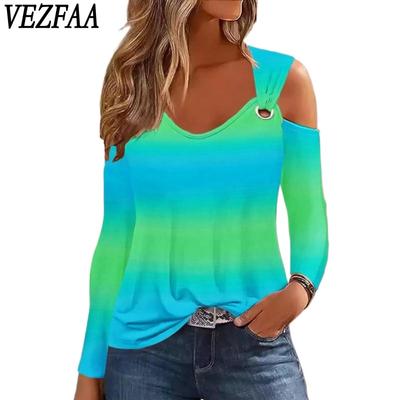 Moda damă ocazional primăvară toamnă cu mâneci lungi cu decolteu în V bluze și cămăși