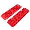 Red Recovery Board Sand Mud Snow Tracks Tire Ladder with Storage Bag Fit for Off Road Vehicle