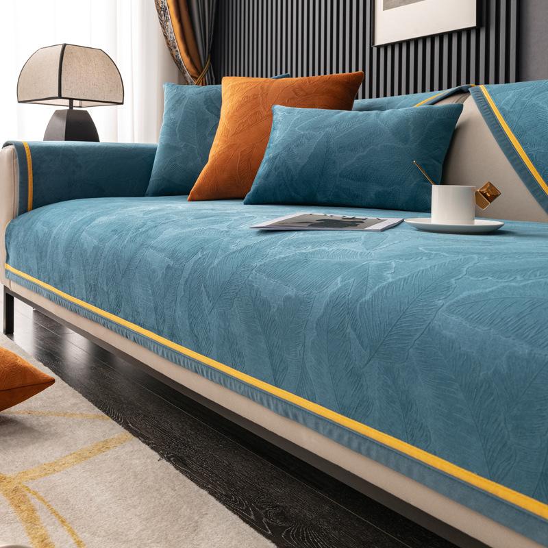 

Минималистичная подушка для дивана, универсальная круглый год, легкая роскошь, противоскользящая подушка для сиденья, новый высококачественный чехол для дивана, тканевый чехол и полотенце 90*210cm