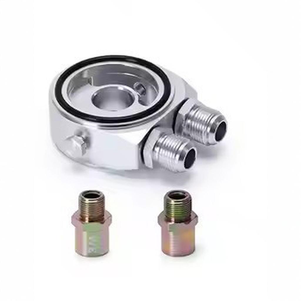 - Car Aluminum Universal Oil Filter Sandwich Adapter For Oil Cooler Plate Kit AN10 6721