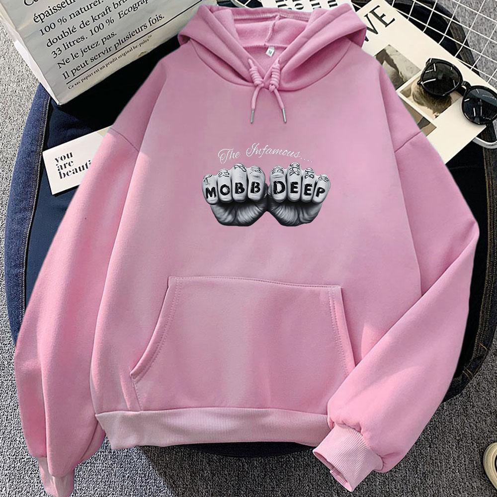 Mobb Deep Hip Hop Aesthetic Hoodie Funko Pop Fashion Sweatshirt Long Sleeve Comfortable Clothing Moletom Hooded Pullovers Soft