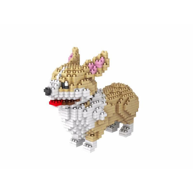 Poodle Poodle Or Dog Figure To Assemble With Nanoblocks Pieces Toys Children