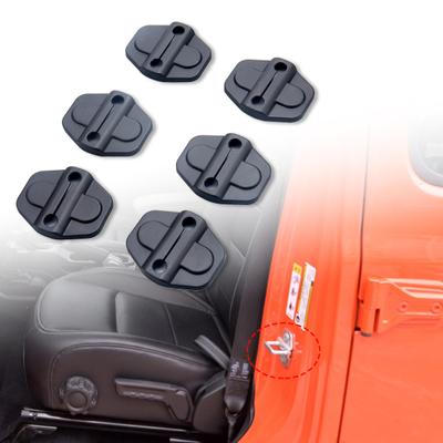 6 st Låsskydd Dörr Enkel ABS-installation Rostfri Bil Låsskydd för Jeep Wrangler