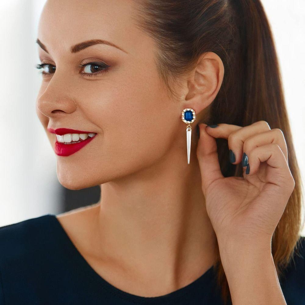 100pcs 5x34mm Spike Beads Pendants Antique Silver Long Bullet Spike Charms  DIY Jewelry Making